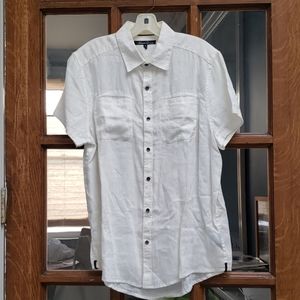 Men's Linen Short Sleeve Button Down